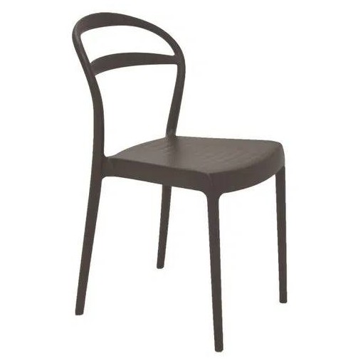 Cadeira Sissi Encosto Vazado Marrom 92047109 Tramontina