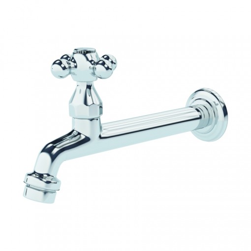 Torneira Para Pia Parede Com Arejador 18 Cm Cromado 3258 1/2x3/4 C44 Fani