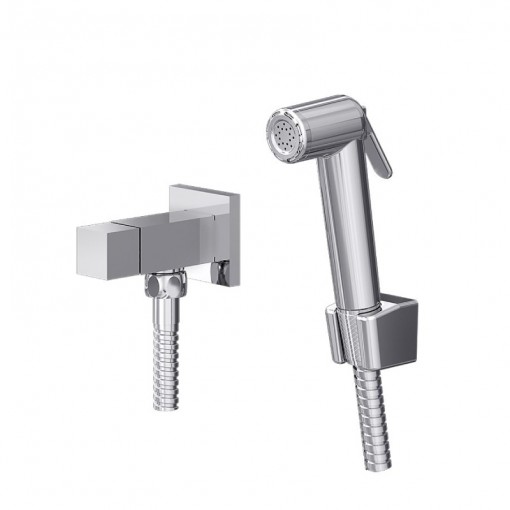 Ducha Higienica Com Gatilho ABS Flexivel Cromado 1739 1/2 C105 Linha Hera 105 Fani