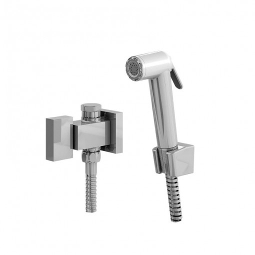 Ducha Higienica Com Derivador Para Caixa Acoplada Gatilho em ABS Flexivel Cromado 1745 1/2 C450 Linha Horus 450 Fani