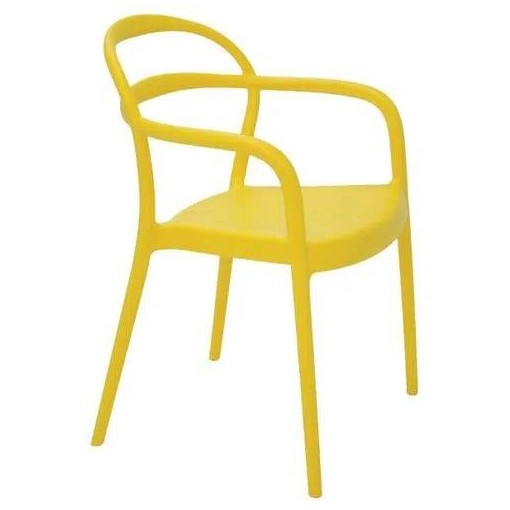 Cadeira Com Braços Sissi Amarelo 92045000 Tramontina