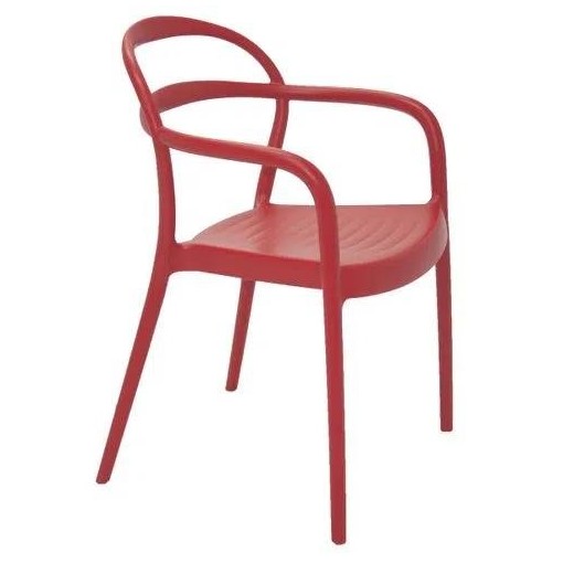 Cadeira Com Braços Sissi Vermelho 92045040 Tramontina