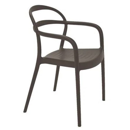 Cadeira Com Braços Sissi Marrom 92045109 Tramontina