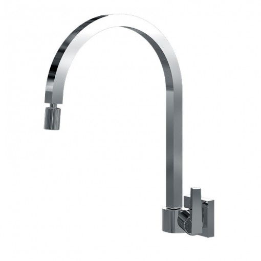 Torneira Para Pia Parede Bica Móvel Com Arejador Articulável Cromado 1169 1/2x3/4 C222 Linha Bella Classica 222 Fani