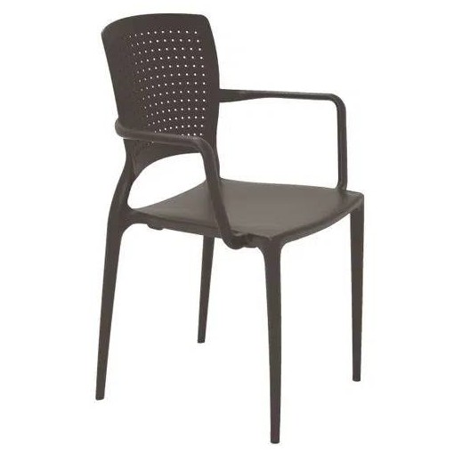 Cadeira Com Braços Safira Marrom 92049109 Tramontina