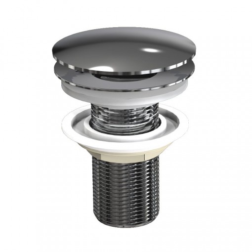 Valvula Para Lavatório Com Tampa Redonda Cromado 1606 1 CR Fani