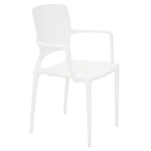 Cadeira Com Braços Safira Branco 92049010 Tramontina