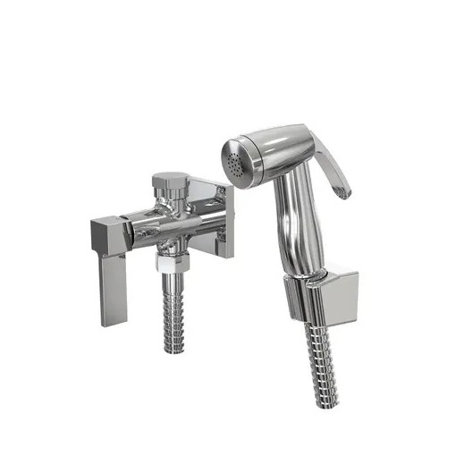 Ducha Higienica Com Derivador Para Caixa Acoplada Gatilho em ABS Flexivel Inox 1745 C27 Fani