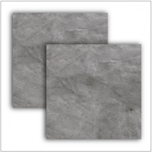 Porcelanato Pulpis grafite 84x84cm Retificado Polido Extra