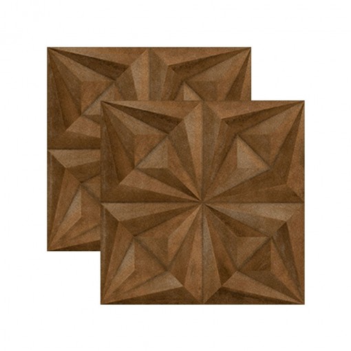 Revestimento Drapeado Corten Retificado Acetinado 58x58 Ceusa