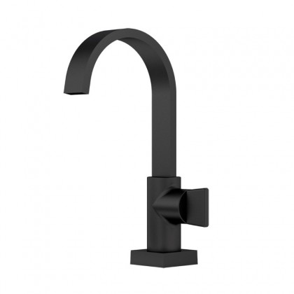 Torneira Para Lavatorio Mesa Bica Alta Preto Fosco 1195 1/2 BK210 Linha Prima 210 Fani