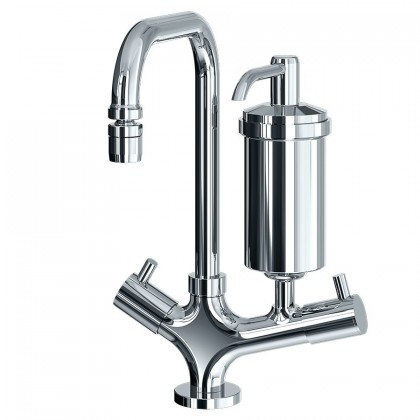 Conjunto Filtro Metal Mesa Bica Móvel Arejador Articulavel 1/4 Volta Cromado 1870 1/2x3/4 C350 Fani