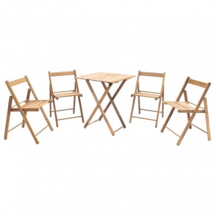 Conjunto Lille 5 Peças Natural Teca 10630102 Tramontina