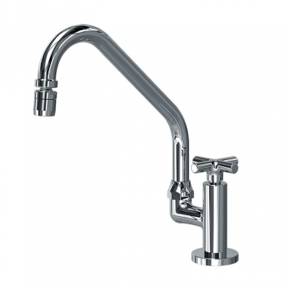 Torneira Para Pia Mesa Bica Móvel Com Arejador Articulável Cromado 1166 1/2 C180 Linha Jade 180 Fani