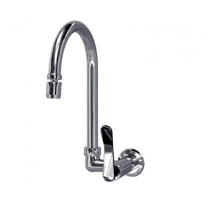 Torneira Para Pia Parede Bica Móvel Com Arejador Articulável Cromado 1169 1/2x3/4 C88 Linha Clean 88 Fani