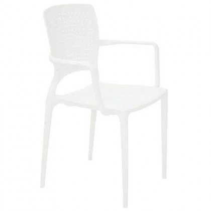Cadeira Com Braços Safira Branco 92049010 Tramontina