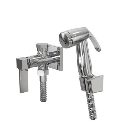 Ducha Higienica Com Derivador Para Caixa Acoplada Gatilho em ABS Flexivel Inox 1745 C27 Fani